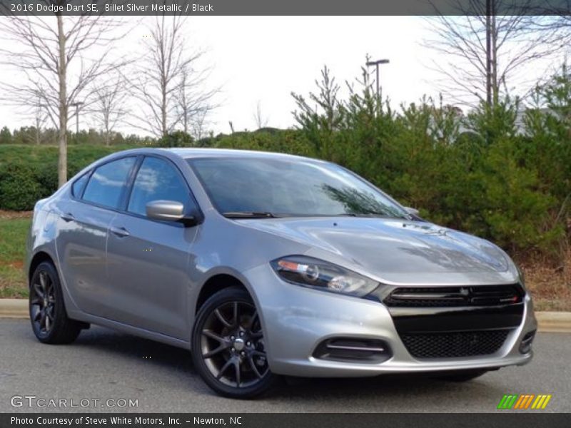 Billet Silver Metallic / Black 2016 Dodge Dart SE
