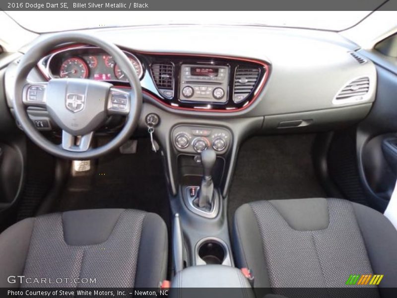 Billet Silver Metallic / Black 2016 Dodge Dart SE