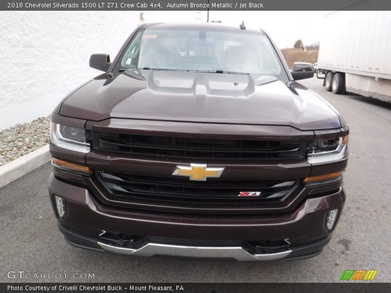 Autumn Bronze Metallic / Jet Black 2016 Chevrolet Silverado 1500 LT Z71 Crew Cab 4x4
