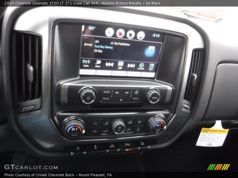 Autumn Bronze Metallic / Jet Black 2016 Chevrolet Silverado 1500 LT Z71 Crew Cab 4x4