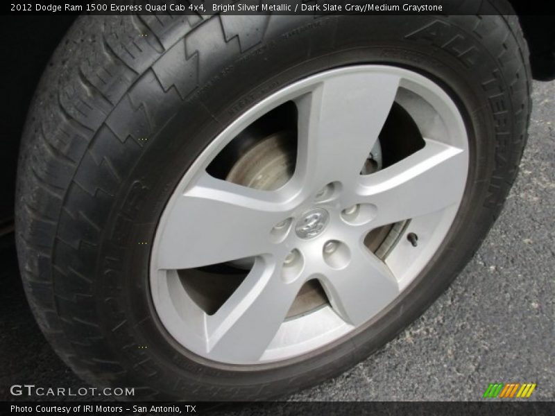 Bright Silver Metallic / Dark Slate Gray/Medium Graystone 2012 Dodge Ram 1500 Express Quad Cab 4x4