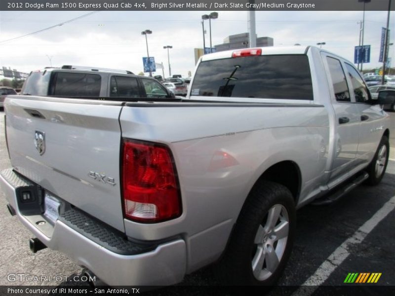 Bright Silver Metallic / Dark Slate Gray/Medium Graystone 2012 Dodge Ram 1500 Express Quad Cab 4x4