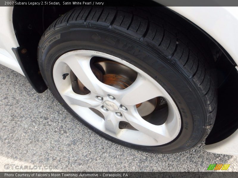 Satin White Pearl / Ivory 2007 Subaru Legacy 2.5i Sedan