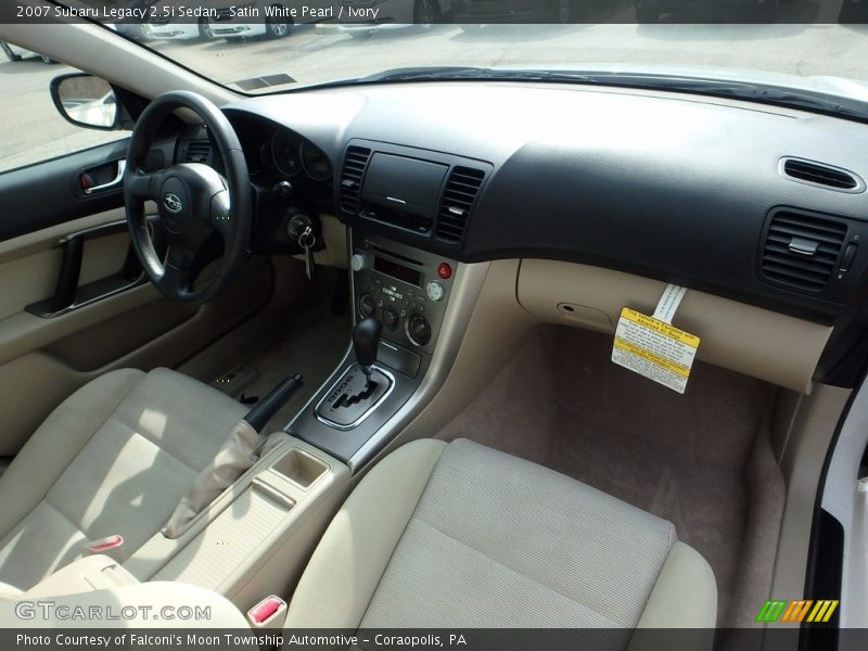 Satin White Pearl / Ivory 2007 Subaru Legacy 2.5i Sedan
