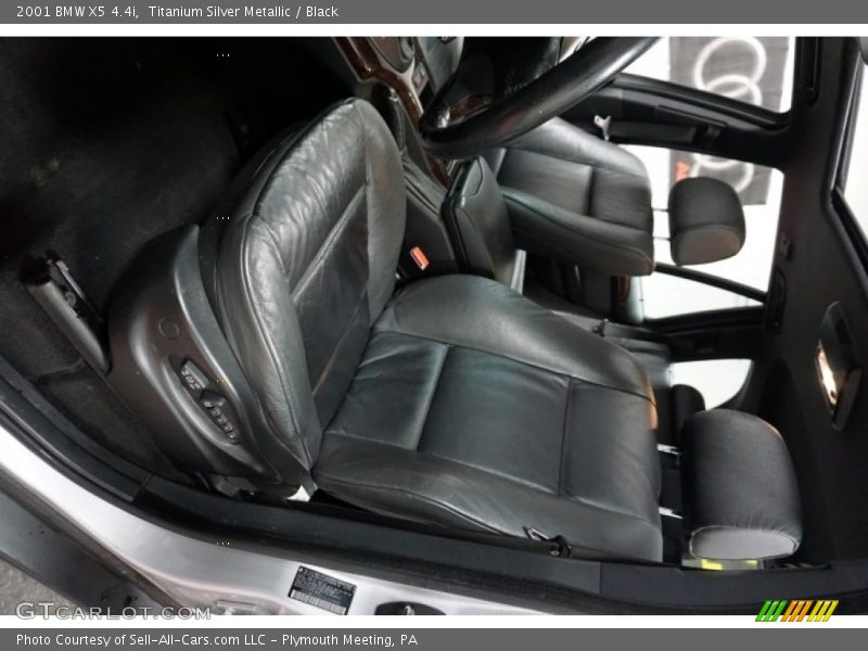 Titanium Silver Metallic / Black 2001 BMW X5 4.4i