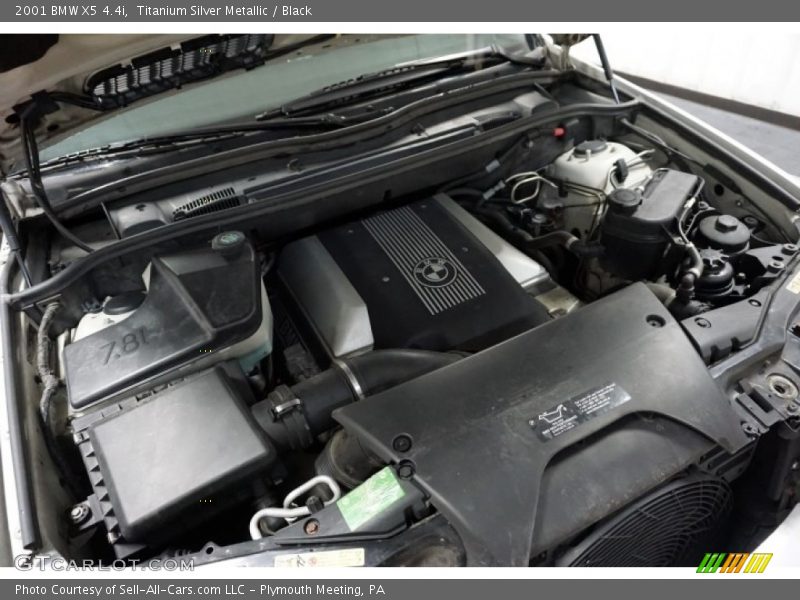 Titanium Silver Metallic / Black 2001 BMW X5 4.4i