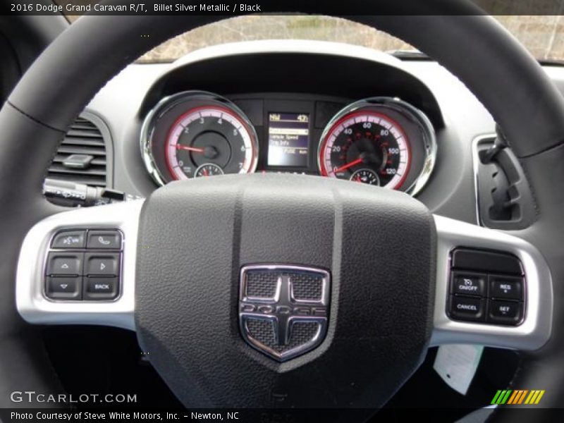 Billet Silver Metallic / Black 2016 Dodge Grand Caravan R/T