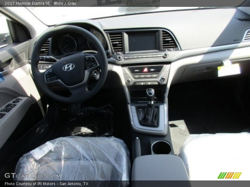 White / Gray 2017 Hyundai Elantra SE