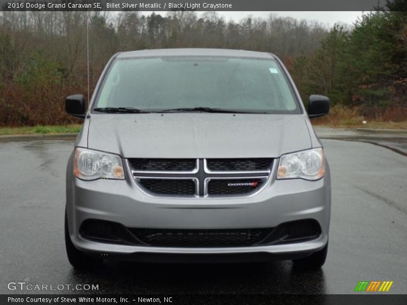 Billet Silver Metallic / Black/Light Graystone 2016 Dodge Grand Caravan SE