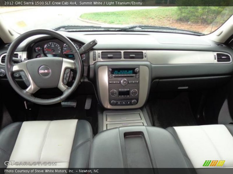 Summit White / Light Titanium/Ebony 2012 GMC Sierra 1500 SLT Crew Cab 4x4