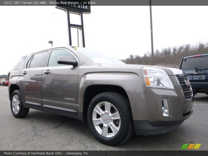 Mocha Steel Metallic / Jet Black 2012 GMC Terrain SLE AWD