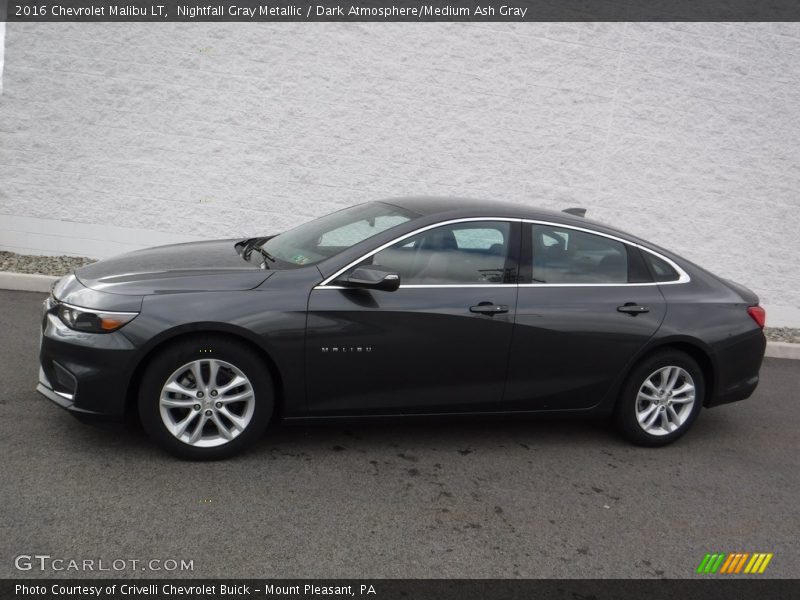 Nightfall Gray Metallic / Dark Atmosphere/Medium Ash Gray 2016 Chevrolet Malibu LT
