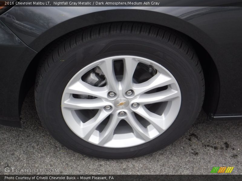 Nightfall Gray Metallic / Dark Atmosphere/Medium Ash Gray 2016 Chevrolet Malibu LT