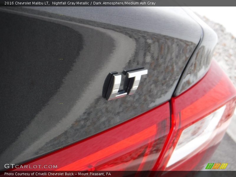 Nightfall Gray Metallic / Dark Atmosphere/Medium Ash Gray 2016 Chevrolet Malibu LT