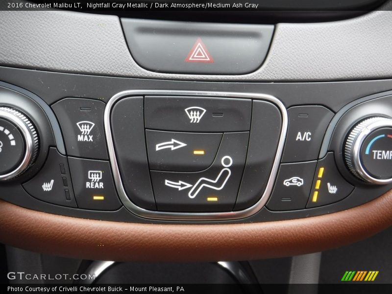 Nightfall Gray Metallic / Dark Atmosphere/Medium Ash Gray 2016 Chevrolet Malibu LT