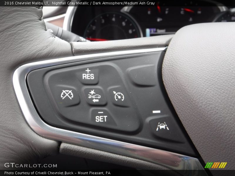 Nightfall Gray Metallic / Dark Atmosphere/Medium Ash Gray 2016 Chevrolet Malibu LT