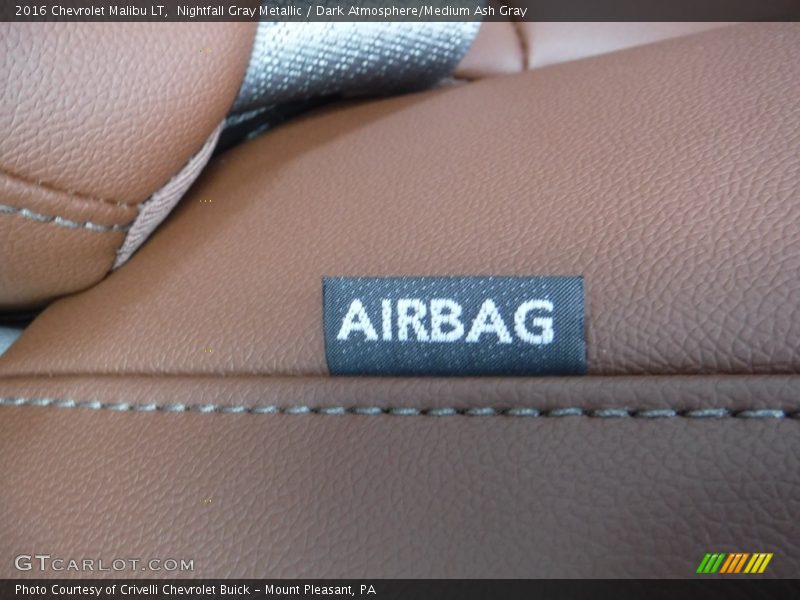 Nightfall Gray Metallic / Dark Atmosphere/Medium Ash Gray 2016 Chevrolet Malibu LT