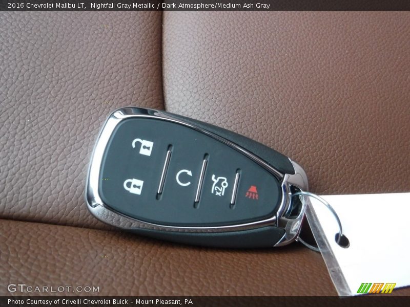 Nightfall Gray Metallic / Dark Atmosphere/Medium Ash Gray 2016 Chevrolet Malibu LT