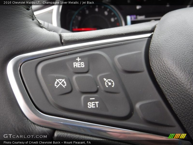 Champagne Silver Metallic / Jet Black 2016 Chevrolet Malibu LT