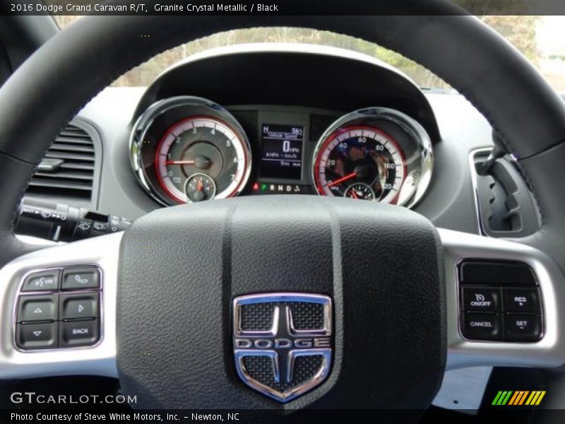Granite Crystal Metallic / Black 2016 Dodge Grand Caravan R/T