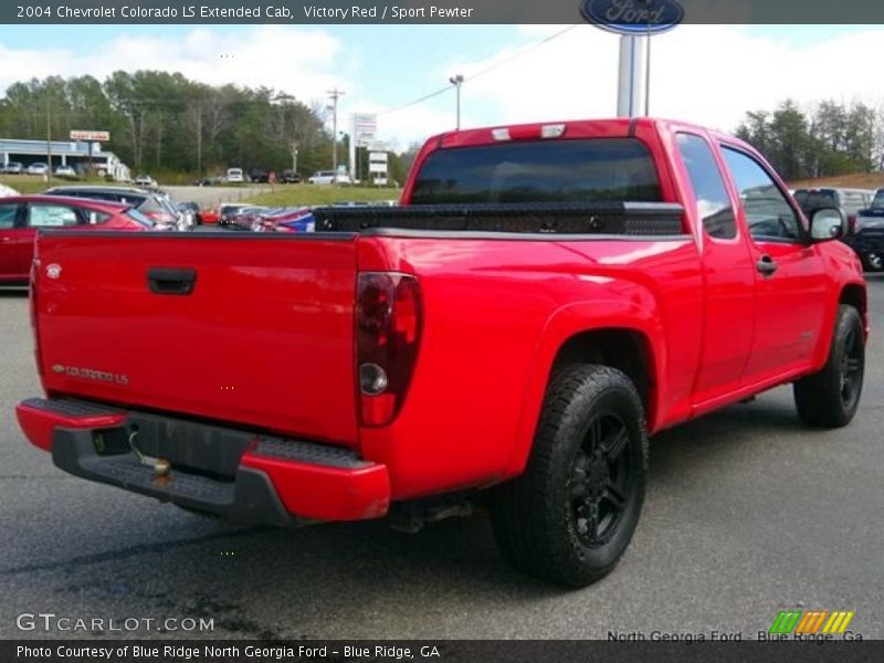 Victory Red / Sport Pewter 2004 Chevrolet Colorado LS Extended Cab