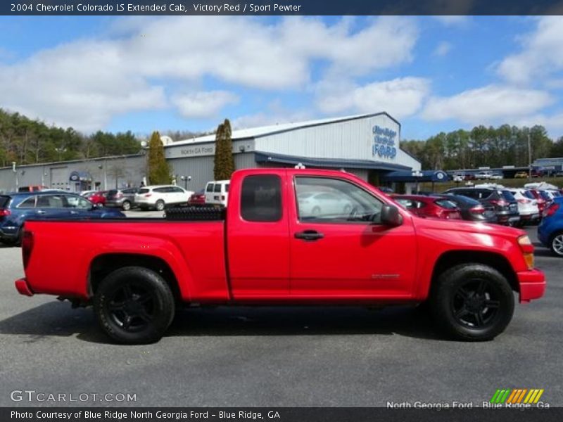 Victory Red / Sport Pewter 2004 Chevrolet Colorado LS Extended Cab