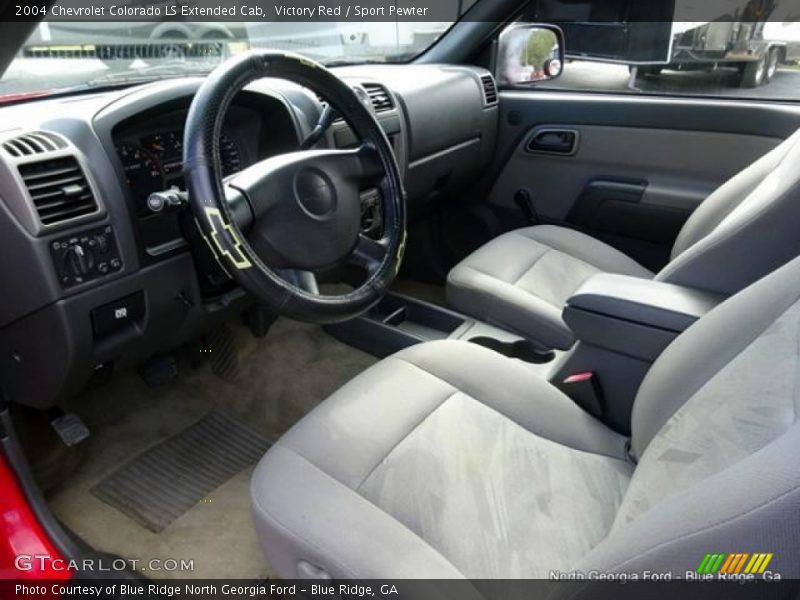 Victory Red / Sport Pewter 2004 Chevrolet Colorado LS Extended Cab