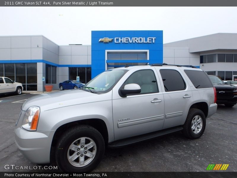 Pure Silver Metallic / Light Titanium 2011 GMC Yukon SLT 4x4