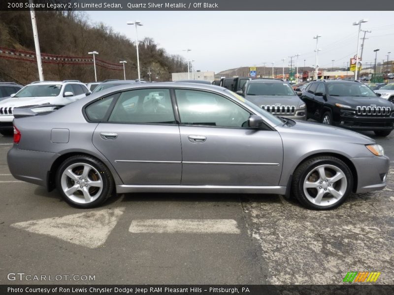 Quartz Silver Metallic / Off Black 2008 Subaru Legacy 2.5i Limited Sedan