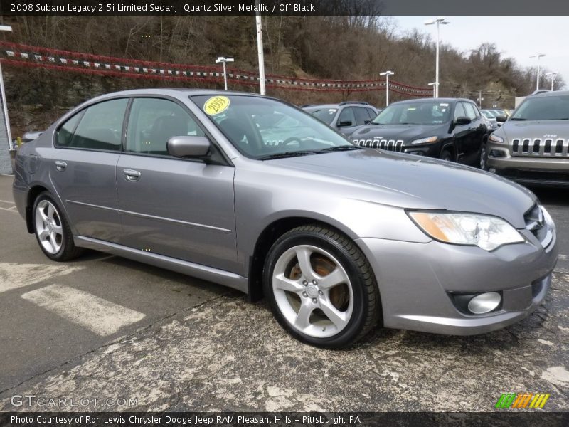 Quartz Silver Metallic / Off Black 2008 Subaru Legacy 2.5i Limited Sedan