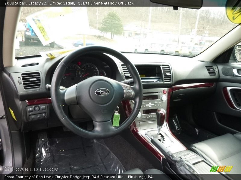 Quartz Silver Metallic / Off Black 2008 Subaru Legacy 2.5i Limited Sedan