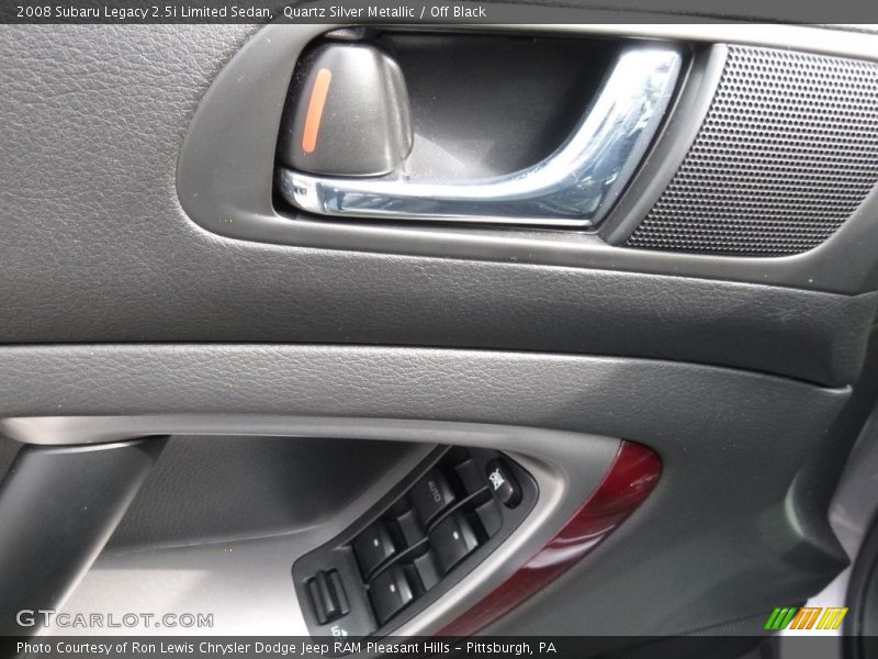 Quartz Silver Metallic / Off Black 2008 Subaru Legacy 2.5i Limited Sedan
