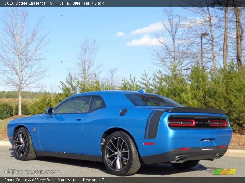 B5 Blue Pearl / Black 2016 Dodge Challenger R/T Plus