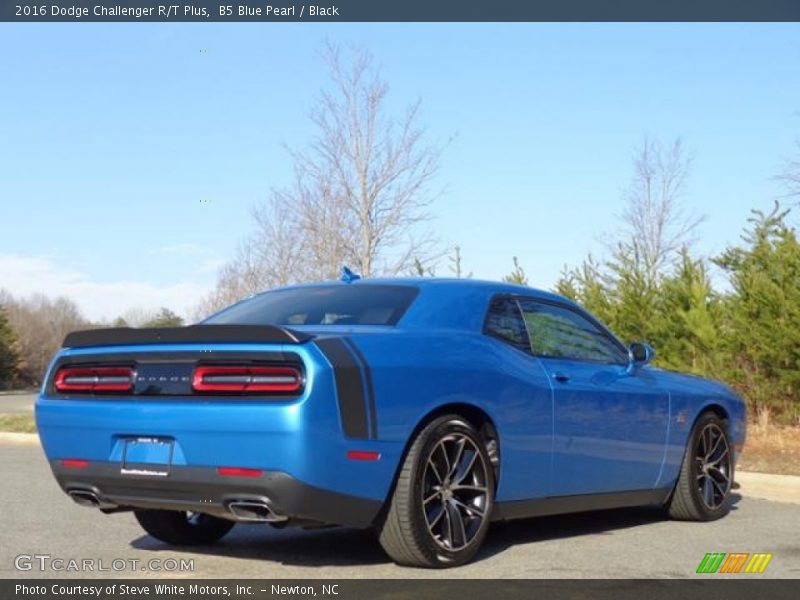 B5 Blue Pearl / Black 2016 Dodge Challenger R/T Plus