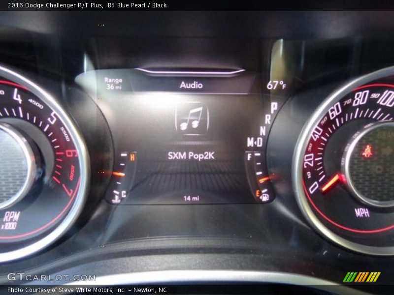 B5 Blue Pearl / Black 2016 Dodge Challenger R/T Plus