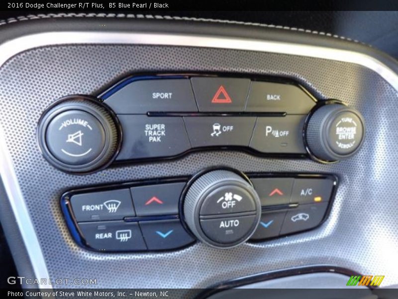 B5 Blue Pearl / Black 2016 Dodge Challenger R/T Plus