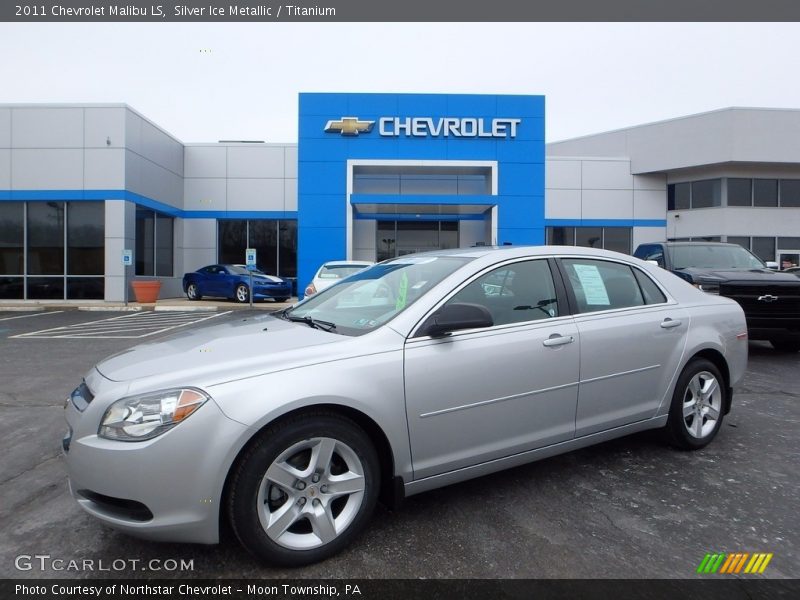Silver Ice Metallic / Titanium 2011 Chevrolet Malibu LS