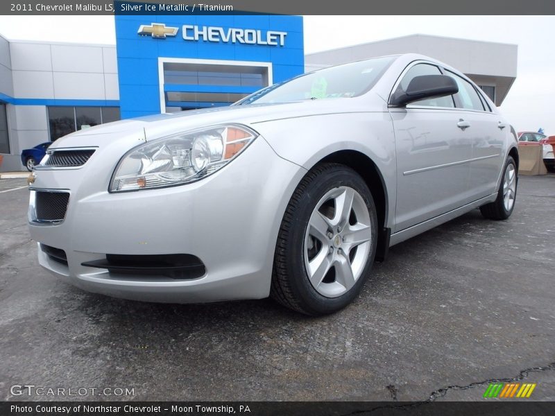 Silver Ice Metallic / Titanium 2011 Chevrolet Malibu LS