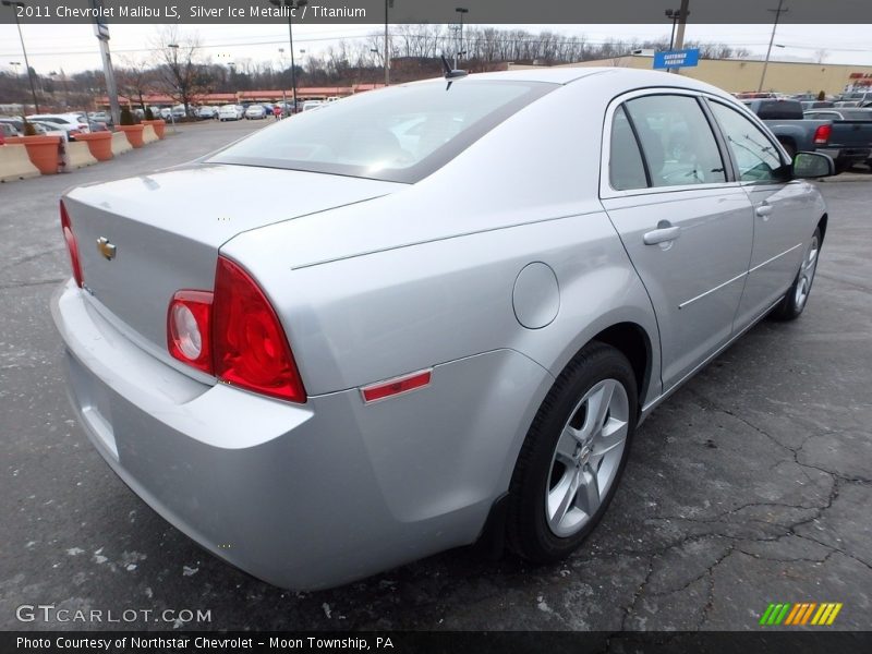 Silver Ice Metallic / Titanium 2011 Chevrolet Malibu LS