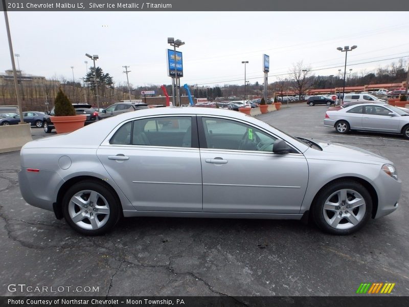Silver Ice Metallic / Titanium 2011 Chevrolet Malibu LS