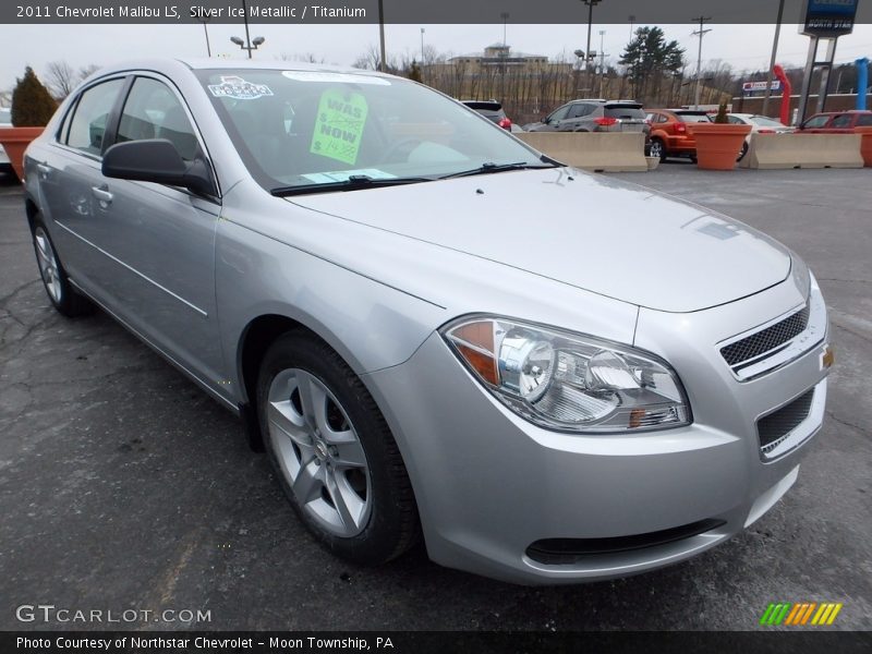 Silver Ice Metallic / Titanium 2011 Chevrolet Malibu LS