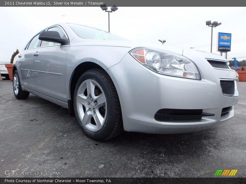 Silver Ice Metallic / Titanium 2011 Chevrolet Malibu LS