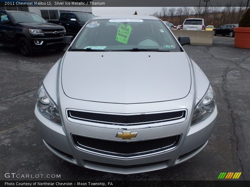 Silver Ice Metallic / Titanium 2011 Chevrolet Malibu LS