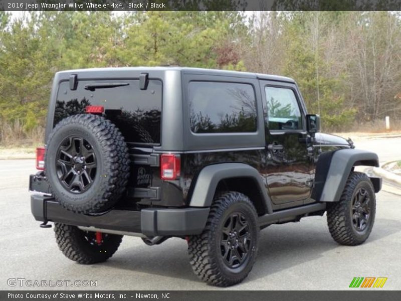 Black / Black 2016 Jeep Wrangler Willys Wheeler 4x4