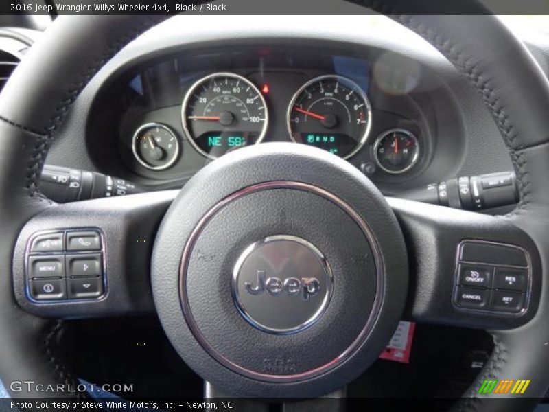Black / Black 2016 Jeep Wrangler Willys Wheeler 4x4