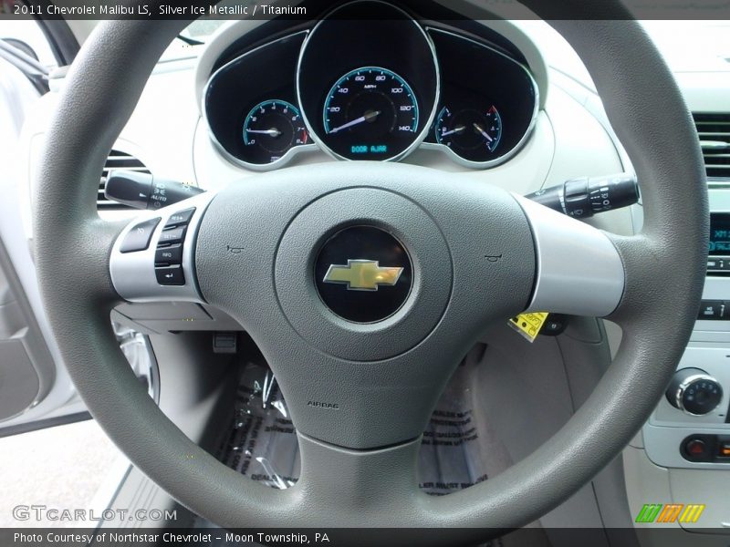 Silver Ice Metallic / Titanium 2011 Chevrolet Malibu LS