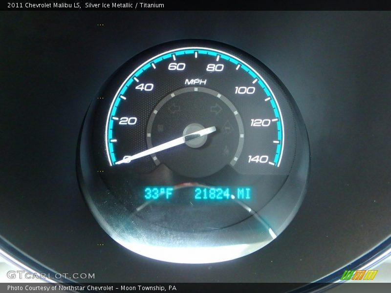Silver Ice Metallic / Titanium 2011 Chevrolet Malibu LS