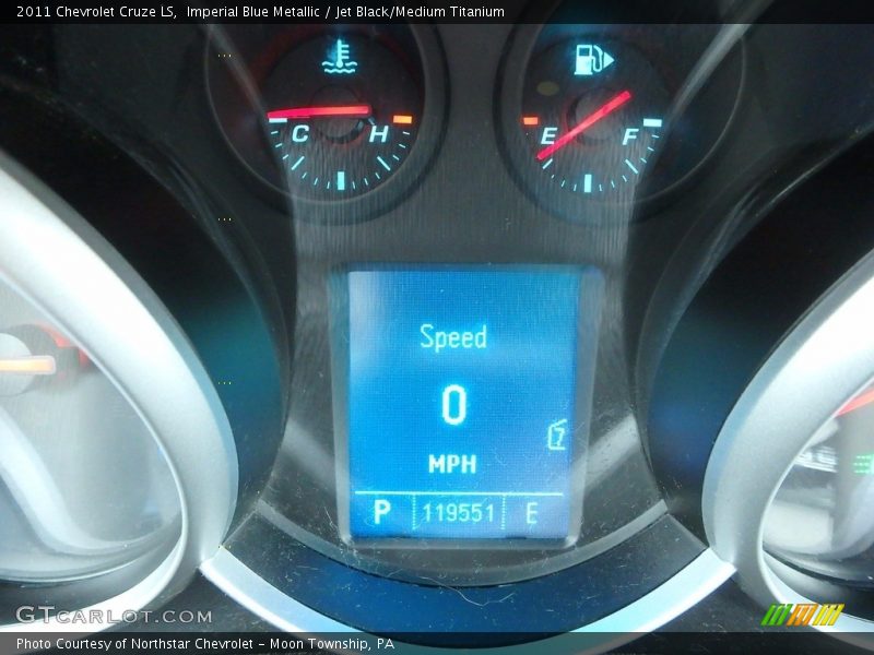 Imperial Blue Metallic / Jet Black/Medium Titanium 2011 Chevrolet Cruze LS