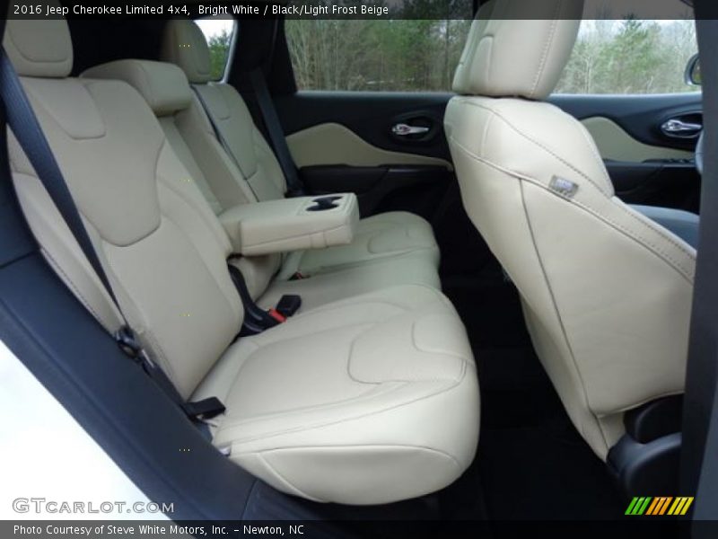 Bright White / Black/Light Frost Beige 2016 Jeep Cherokee Limited 4x4