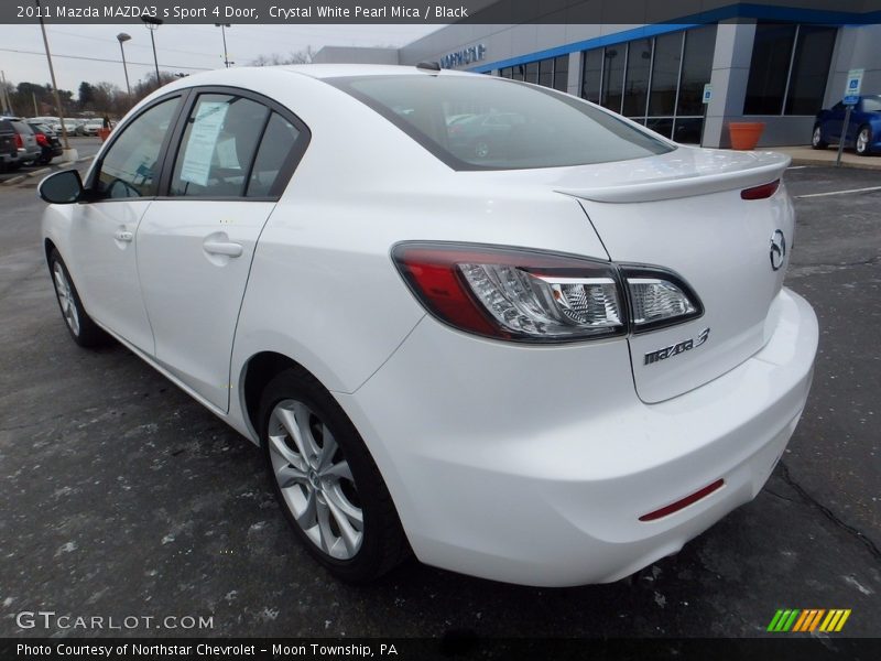 Crystal White Pearl Mica / Black 2011 Mazda MAZDA3 s Sport 4 Door